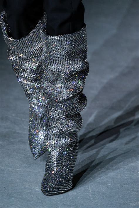 ysl glitter boots|ysl boots.